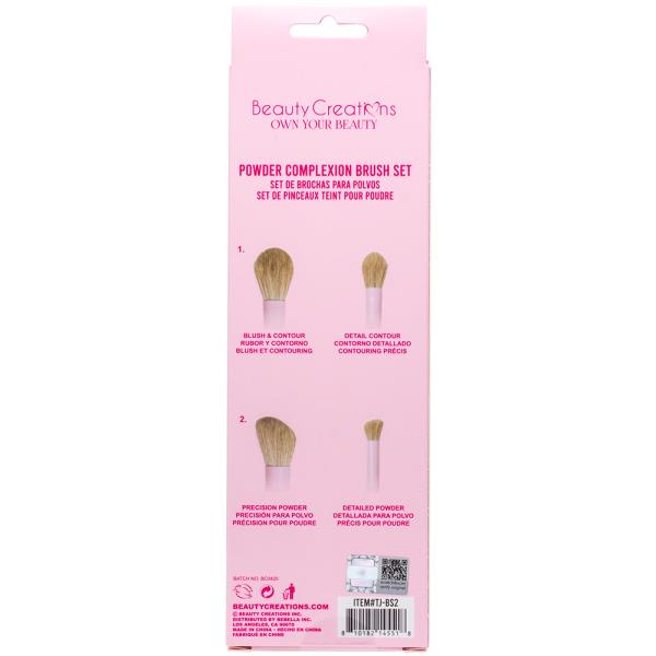 BEAUTY CREATIONS POWDER COMPLEXION BRUSH SET (12 UNITS)