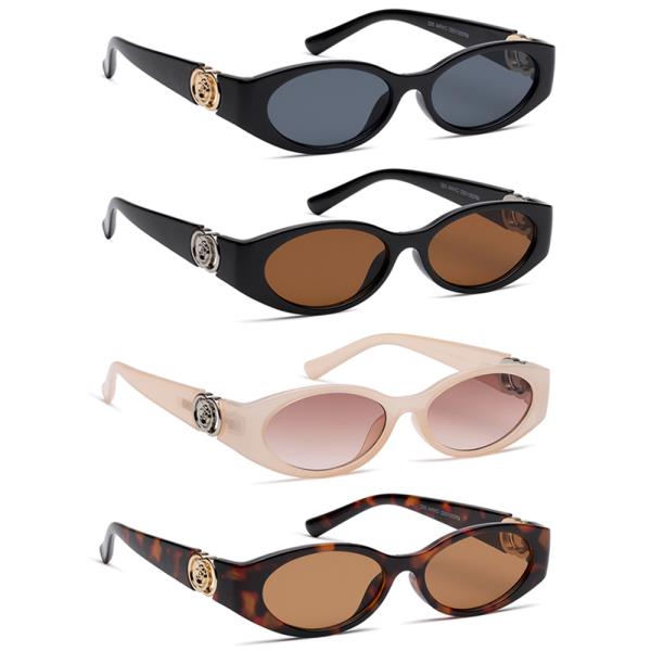 OVAL ROUND DESIGN SUNGLASSES 1DZ