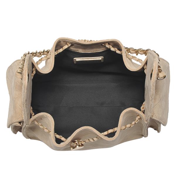 QUILTED DRAWSTRING HOBO BAG