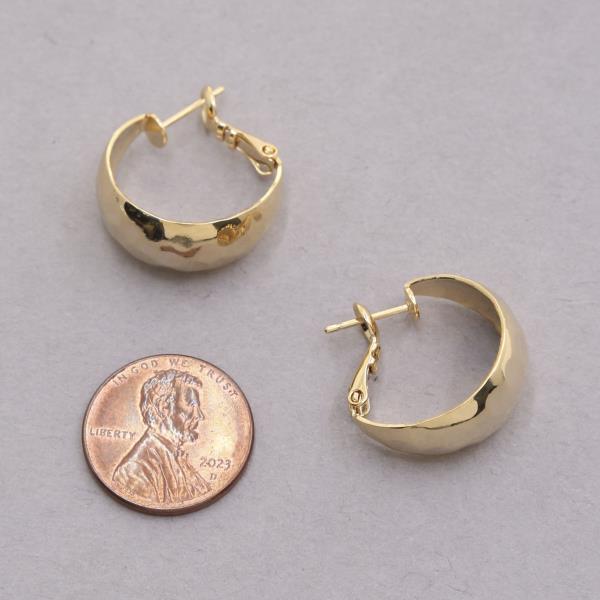 14K GOLD DIPPED HOOP EARRING