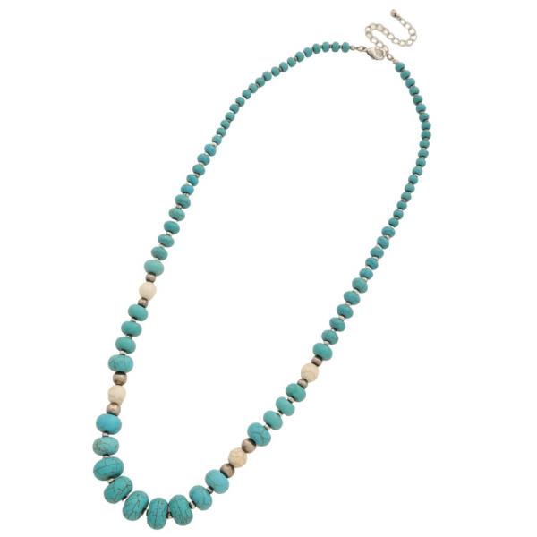 TURQUOISE BEAD NECKLACE