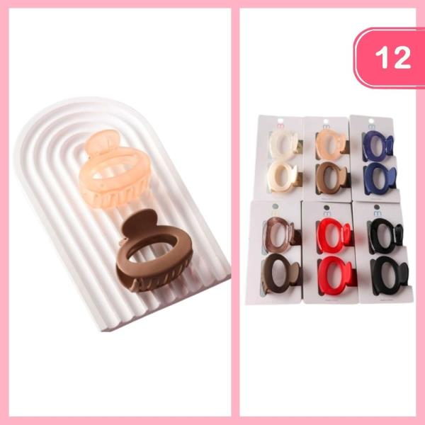 MIXED RING CLAW CLIPS (12 UNITS)