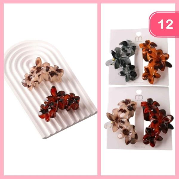 TORT TRIPLE PLUMERIA CLAW CLIPS (12 UNITS)