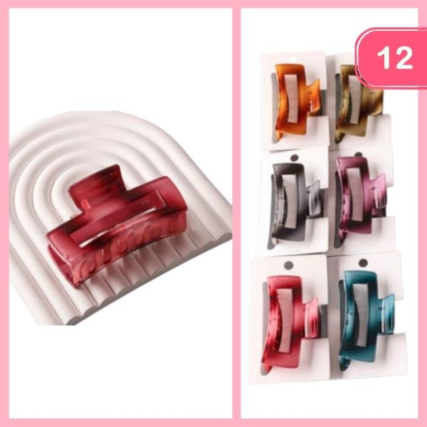 HAIR CLAW JAW CLIP (12 UNITS)