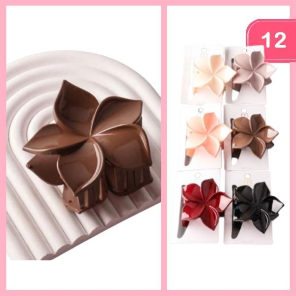 FAN FLOWER CLAW CLIP (12 UNITS)