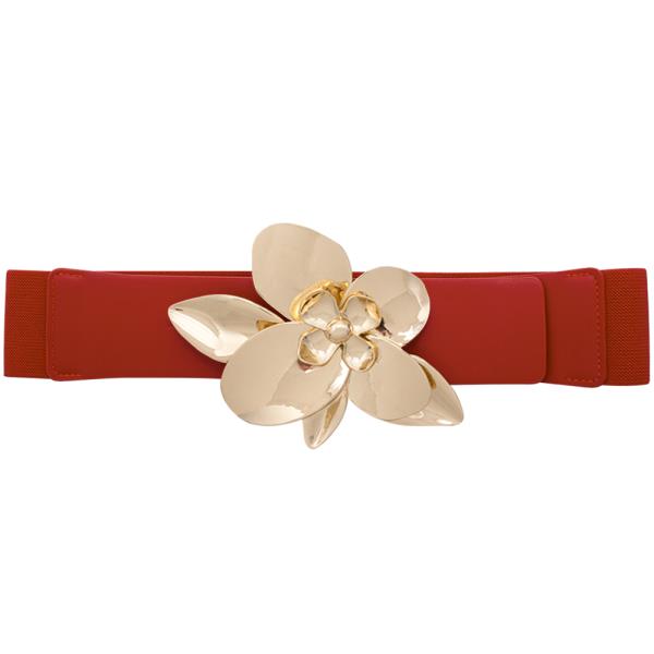 FLOWER METAL SHAPED ELASTIC BELT