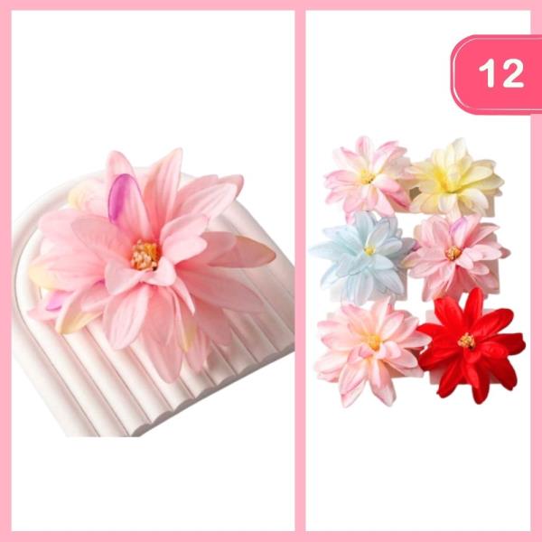 ARTIFICIAL LOTUS FLOWER PINS (12 UNITS