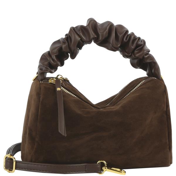 MODERN ZIPPER HANDLE SATCHEL BAG