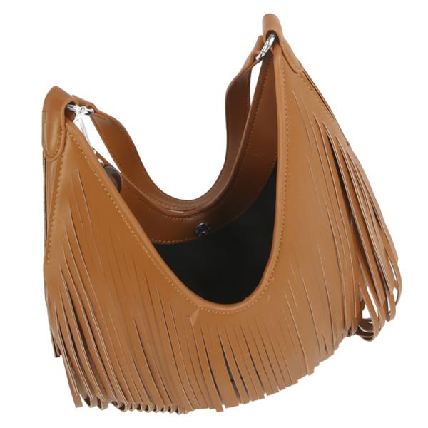 FRINGE TASSEL SHOULDER HOBO BAG