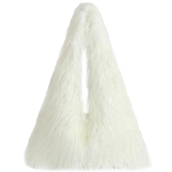 FUR SHOULDER HOBO BAG