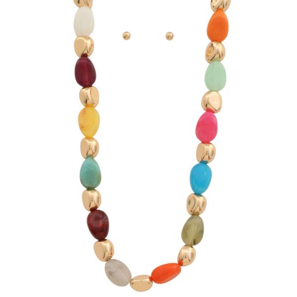COLORFUL BEAD NECKLACE