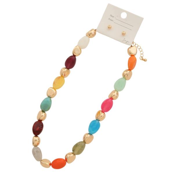 COLORFUL BEAD NECKLACE