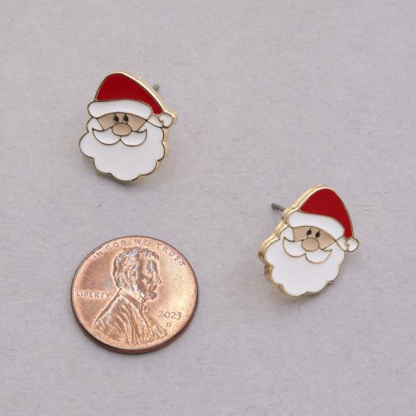 SANTA CLAUS STUD EARRING