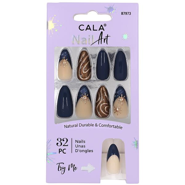 CALA NAIL ART DECORATION SET ROYAL GOLD AND BLUE