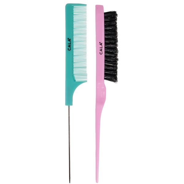CALA TEASING BRUSH & PINTAIL COMB (2PCS)