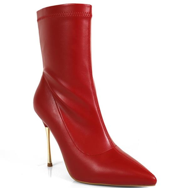 SMOOTH POINTY HEEL BOOTIE 12 PAIRS