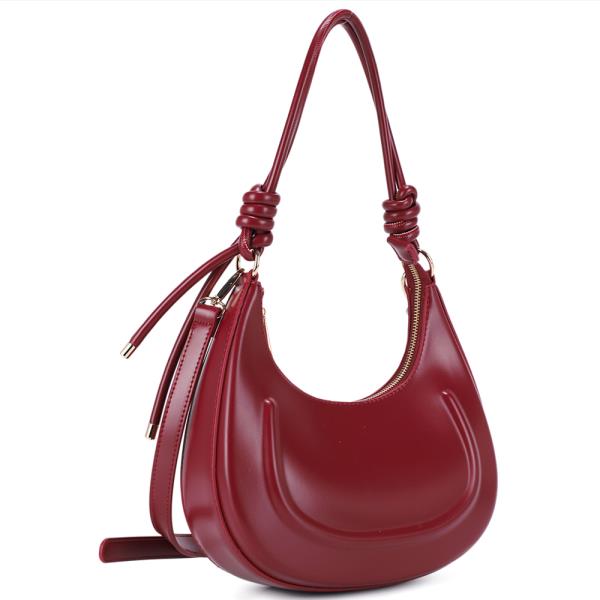 CURVE SMOOTH DESIGN SHOULDER BAG W STRAP