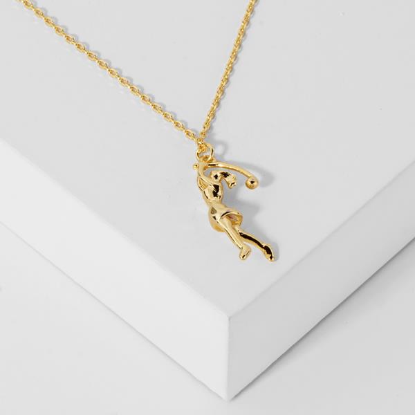 18K GOLD RHODIUM ONE HOLE AT A TIME GOLF PENDANT NECKLACE