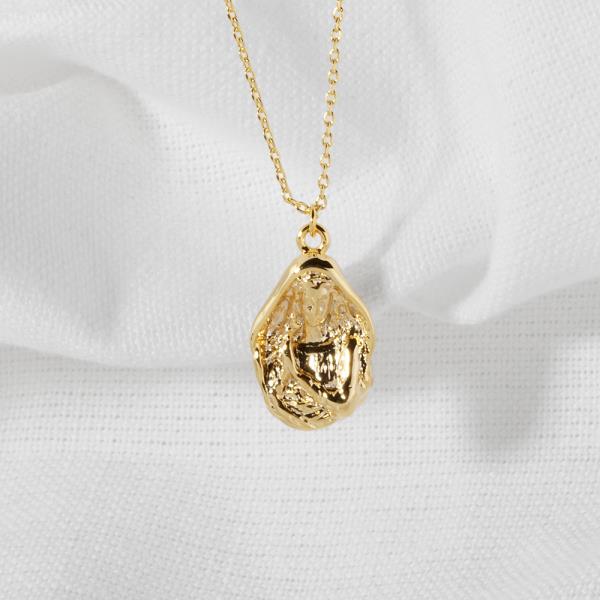 18K GOLD RHODIUM LUKE 1 38 PENDANT NECKLACE
