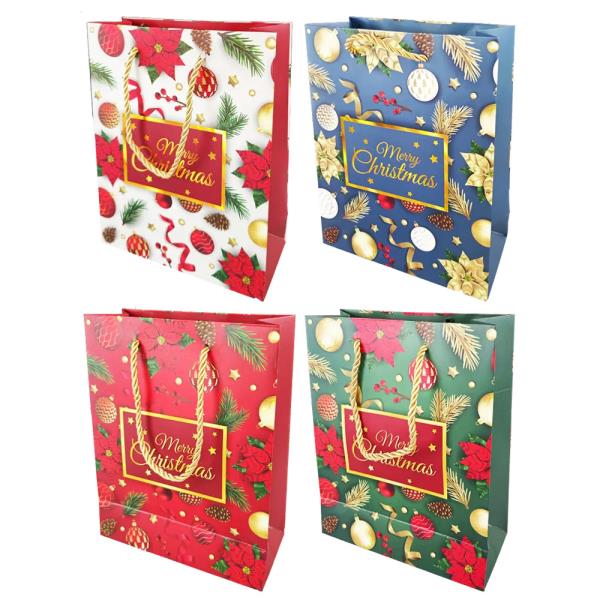 SMALL HOLIDAY THEME GIFT BAGS (12 UNITS)