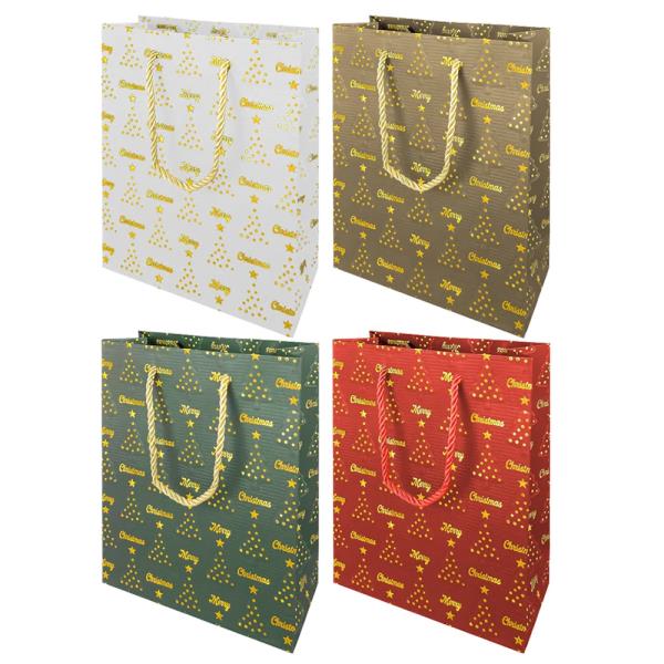 CHRISTMAS TREE GIFT BAG (12 UNITS)
