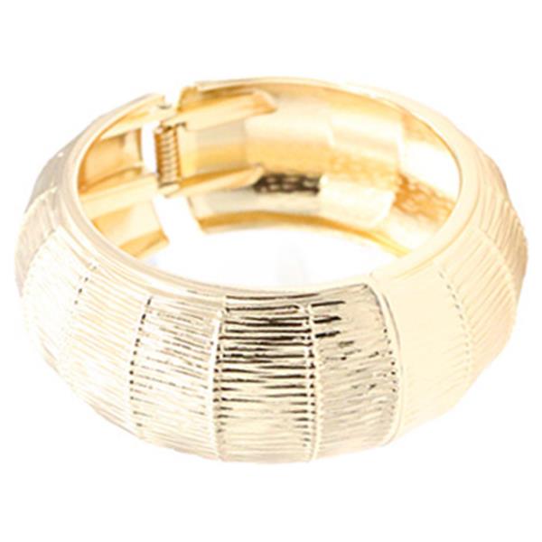 GOLD PLATED HINGED BANGLE BRACELETS (12 UNITS)