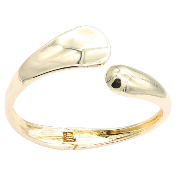 GOLD PLATED HINGED BANGLE BRACELET