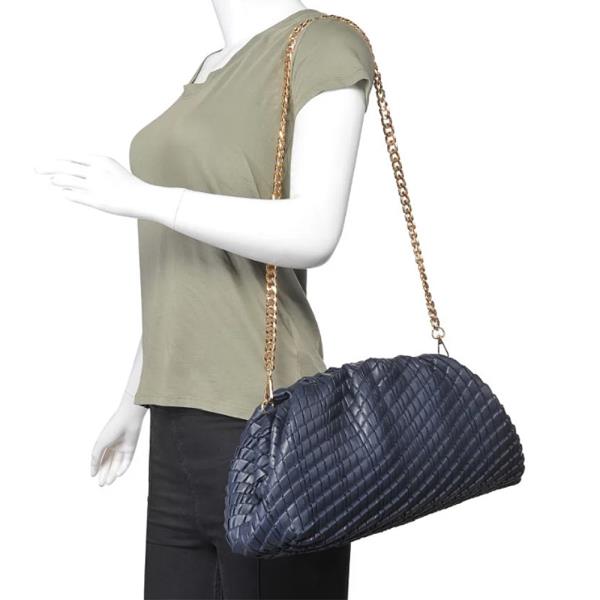 WOVEN DESIGN VERONICA CLUTCH