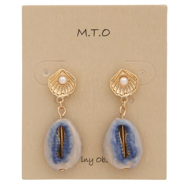 SEA LIFE CHARM DANGLE EARRING