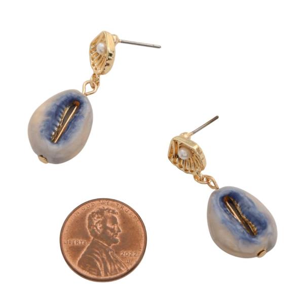 SEA LIFE CHARM DANGLE EARRING