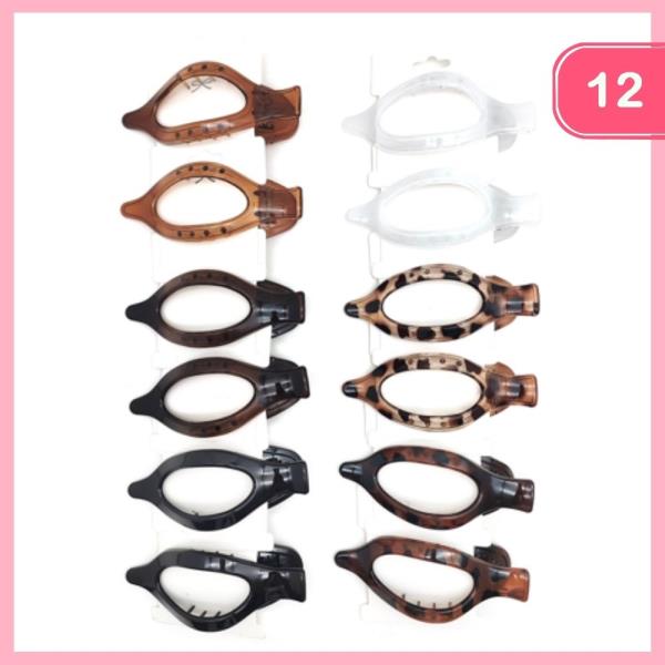 FRENCH HAIR CLIPS (12 UNITS)