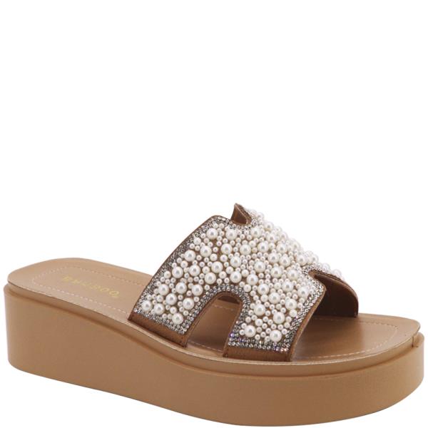 PEARL H BAND PLATFORM SANDAL 12 PAIRS