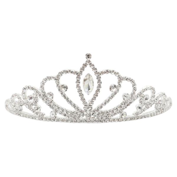 RHINESTONE TEARDROP FILIGREE TIARA