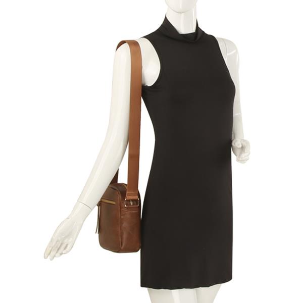 SMOOTH ZIPPER CROSSBODY BAG