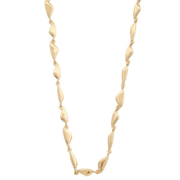 SODAJO METAL LINK GOLD DIPPED NECKLACE