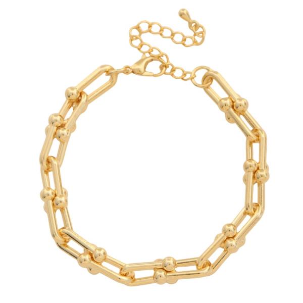 SODAJO U LINK GOLD DIPPED BRACELET