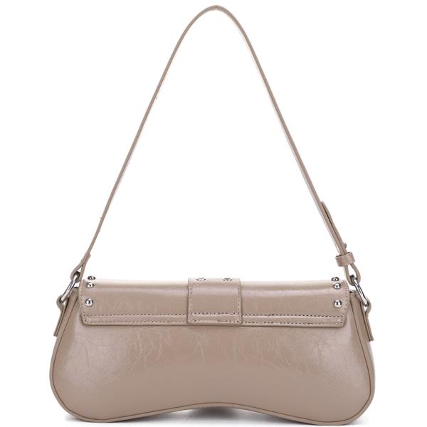 CHIC STUD BUCKLE SHOULDER BAG