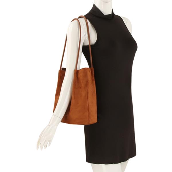 TEXTURED PLAIN TOTE BAG