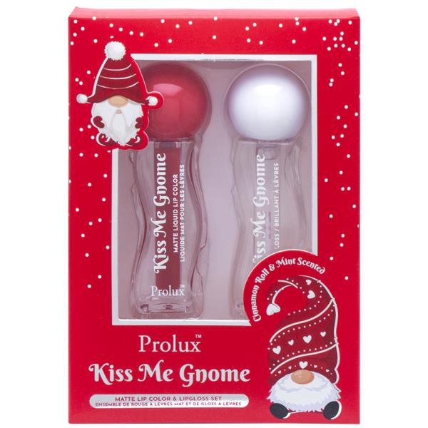 PROLUX KISS ME GNOME MATTE LIP COLOR AND LIPGLOSS SET