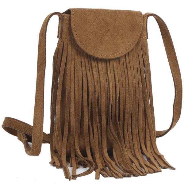 FRINGE SHOULDER CROSSBODY BAG