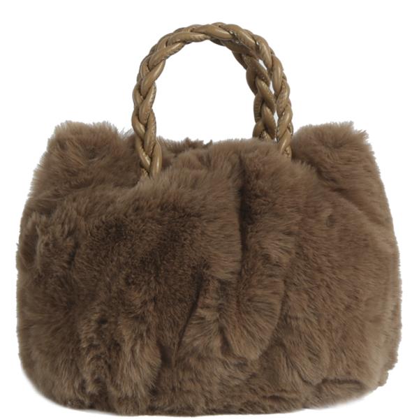 FUR ALL OVER HANDLE BAG