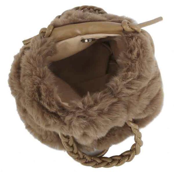FUR ALL OVER HANDLE BAG