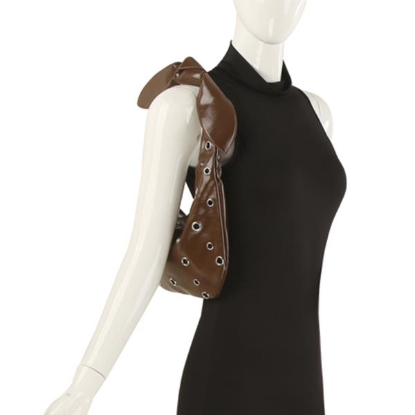 SMOOTH CURVE STUD KNOT SHOULDER BAG