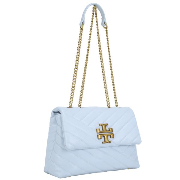 QUILTED CHAIN LINK FLAP CROSSBODY SHOULDER BAG