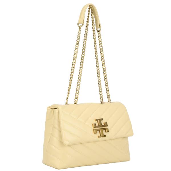 QUILTED CHAIN LINK FLAP CROSSBODY SHOULDER BAG