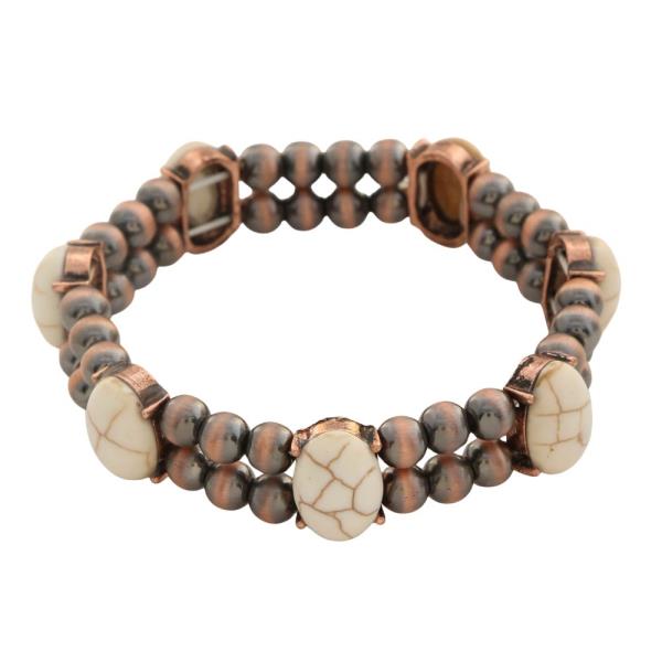 WESTERN STYLE BEADED BRACELET