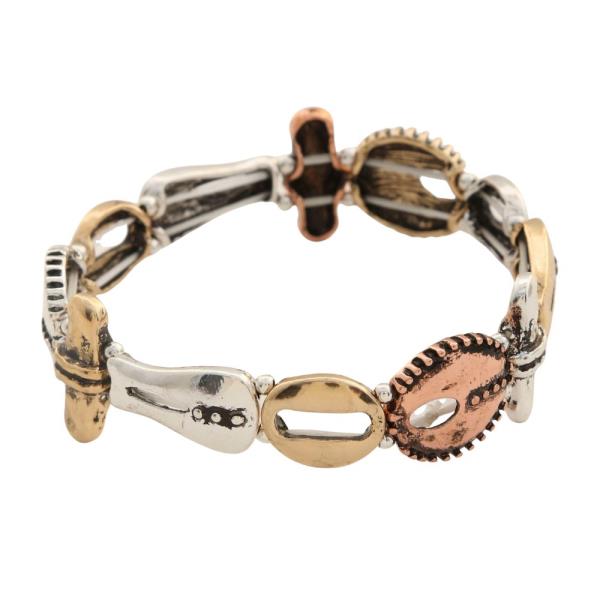 TWO TONE METAL BRACELET