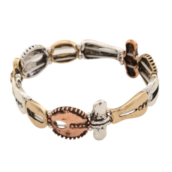 TWO TONE METAL BRACELET