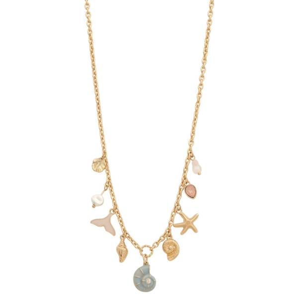 SEA LIFE CHARMS NECKLACE