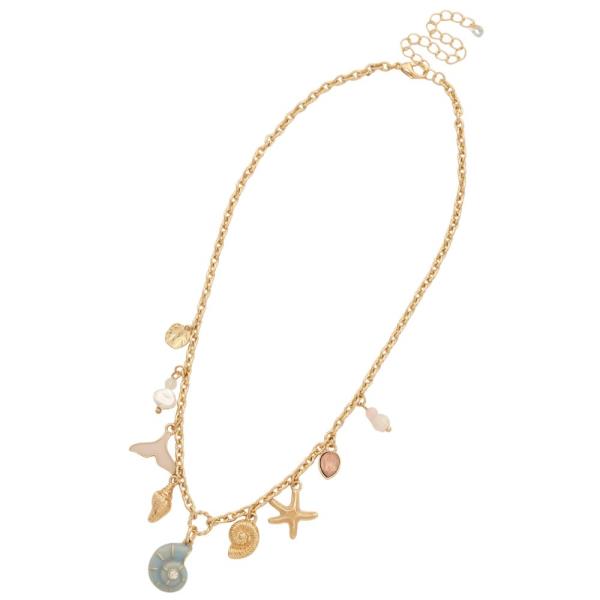 SEA LIFE CHARMS NECKLACE